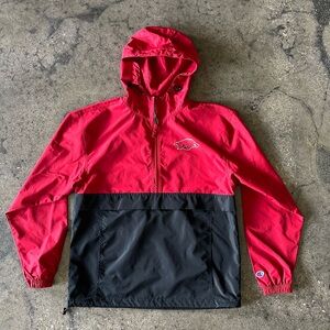 Champion Arkansas Razorbacks 1/4 Zip Pullover with Hood Size S